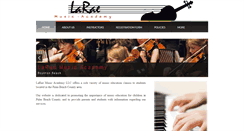 Desktop Screenshot of laraemusicacademy.com